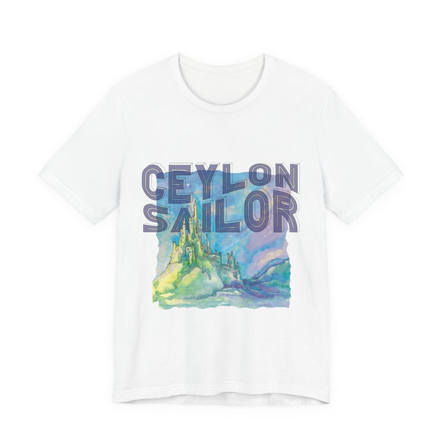 Ceylon Sailor Graphic Tee, Unisex Short Sleeve T-Shirt, Casual Wear, Beach Vacation Shirt, Gift for Sailors and Travelers